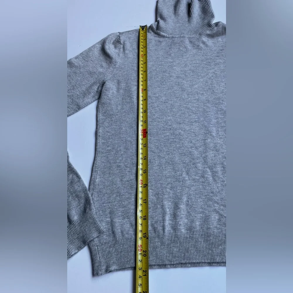 VERO MODA Grey Turtleneck Knit Sweater XS Lightweight - Picture 5 of 5